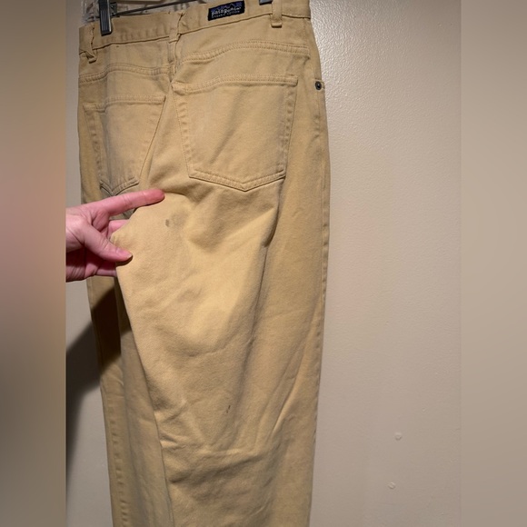 Patagonia Organic Cotton Jeans Khaki yellow womens aize 6 - Picture 9 of 11